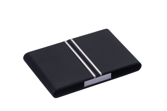 Slim Metal Name Card Holder Holds Up To 50 Business Cards Rectangle Shape for Business Meetings