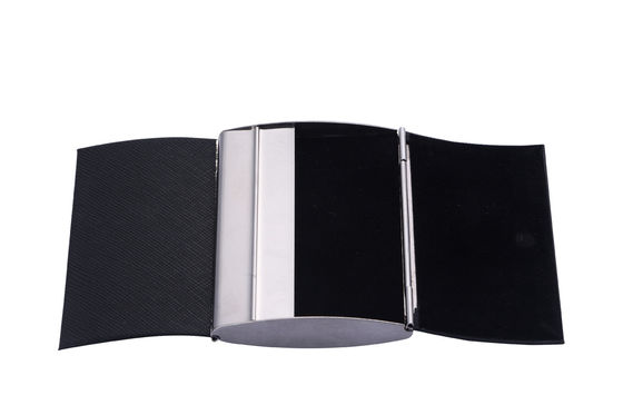 Slim Metal Snap Closure Business Card Holder for Professional Business Cards
