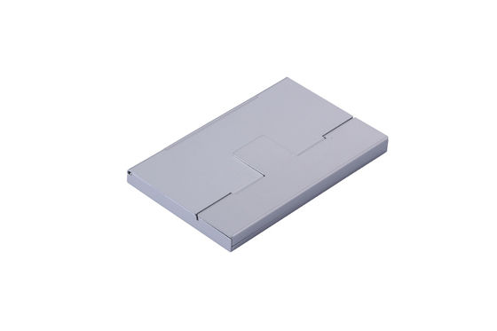 Slim Metal Metal Card Case / Business Card Holder With Snap Closure