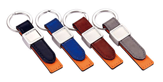 Durable Leather Key Chains in Vibrant Colors