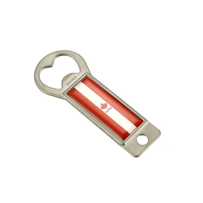 Shinny Nickel Plated Zinc Alloy Metal Bottle Opener Keychain