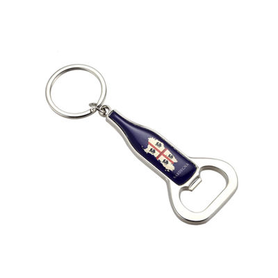 Personalized Beer Bottle Opener / Keychain With Silver Zinc Alloy Construction