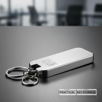 Zinc Alloy Metal Keychain Holder Durable Construction OEM ODM Suitable for Custom Branding and Practical Key Storage