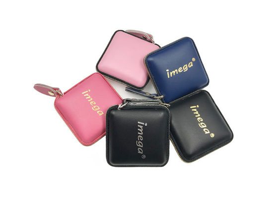 Retractable Square Measuring Tape PU Leather Debossing Logo Metal