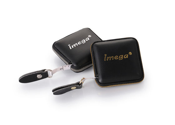 Retractable Square Measuring Tape PU Leather Debossing Logo Metal
