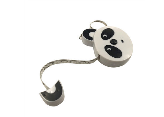 Cute Panda Retractable Tape Measure Plastic Tailor 13mm Thickness Digital Printing