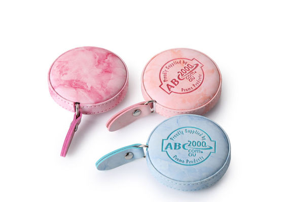 Marble Texture 15mm Small Retractable Tape Measure Body Debossing Logo
