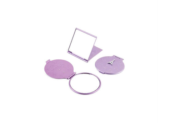Aluminum Round Small Foldable Mirror Foldable Travel Compact Mirror Square
