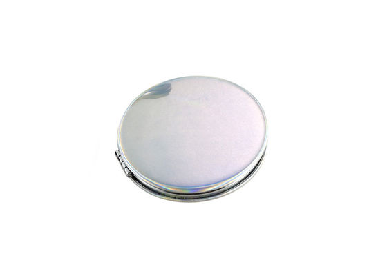 Jelly Color ABS Cosmetic Pocket Mirror Debossing 10mm Thickness Small Hand Mirror