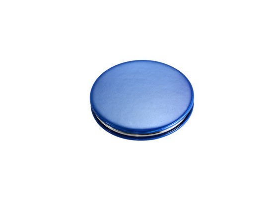 Jelly Color ABS Cosmetic Pocket Mirror Debossing 10mm Thickness Small Hand Mirror