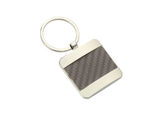 Pantone Color Leather Key Chains Texture PU 40mm Souvenir Key Ring