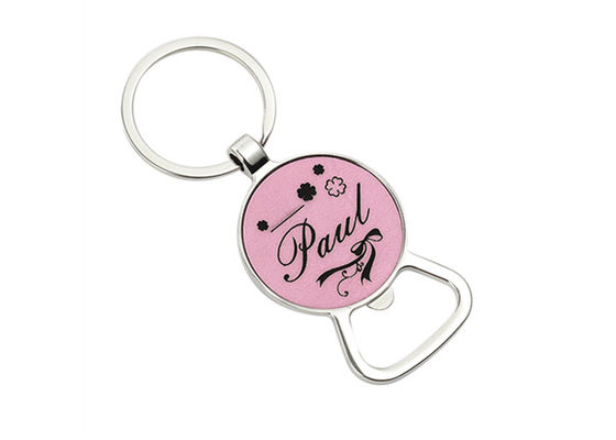 Laserable PU 65mm Bottle Opener Key Holder Multifunction Souvenir Gift