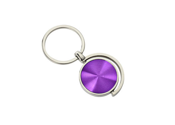 CD Pattern Metal Keychain Holder Colorful Round Zinc Alloy Keychain JR023