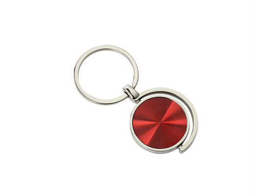 CD Pattern Metal Keychain Holder Colorful Round Zinc Alloy Keychain JR023