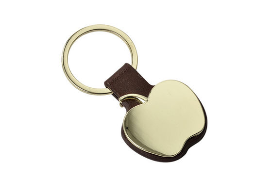Pantone Rose Gold Key Rings Zinc Alloy Pu Leather Keychain