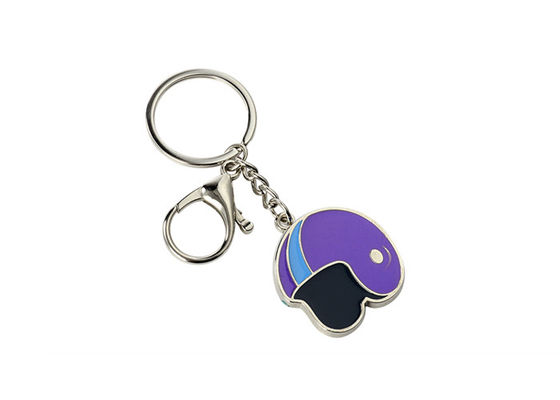 Souvenir Pantone Helmet Cute Metal Keychain Enamel Iron Man 3mm Thickness