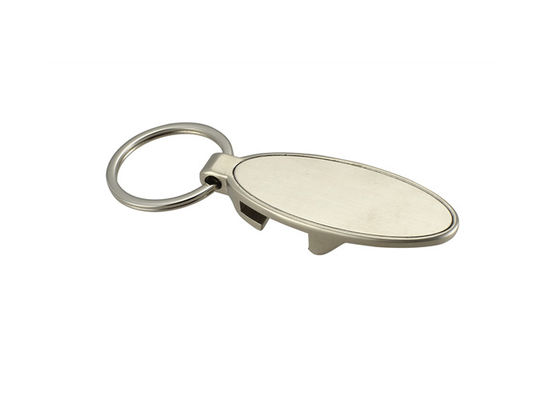 Ellipse Personalized Bottle Opener Keychain Zinc Alloy Metal Engraved Keyring