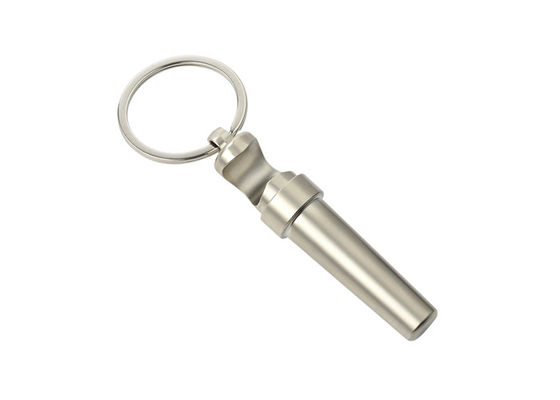 Multifunction Keychain Metal Bottle Opener Key Holder Silver 17mm