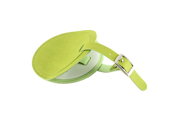 PU Round Travel Luggage Tag With Buckle Strap Advertising Gift