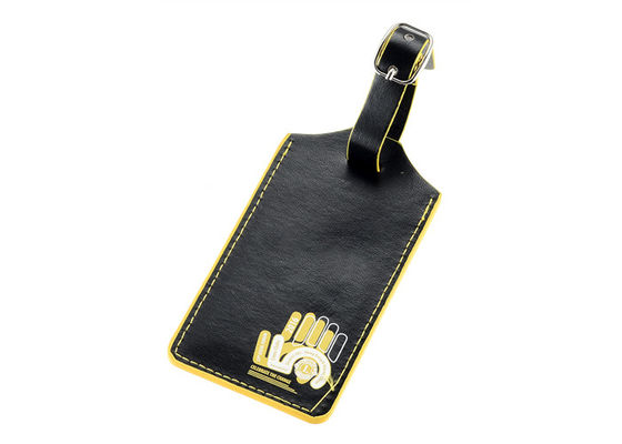 IMEGA PU Leather Travel Luggage Tag Rectangle Customized Personalized Baggage Tag