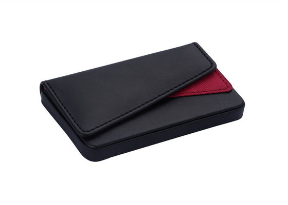 Magnetic Closure Personalised Card Holder Fabric PU Leather Card Case