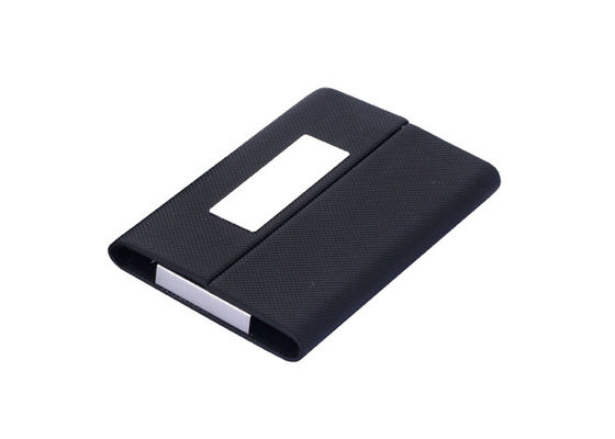 Magnetic PU Leather Name Card Holder Digital Printing Magnetic Card Case