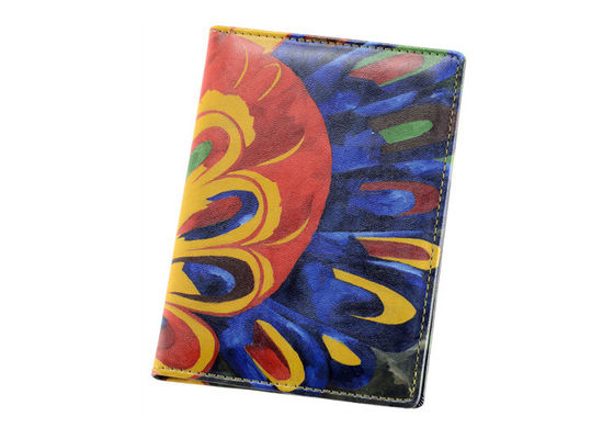 Colorful Travel Passport Holder Printing Pattern Personalised Passport Cover Wallet