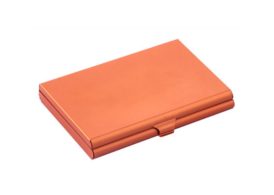 Personalized Aluminum Card Case Mirror Glass Magnetic Closure