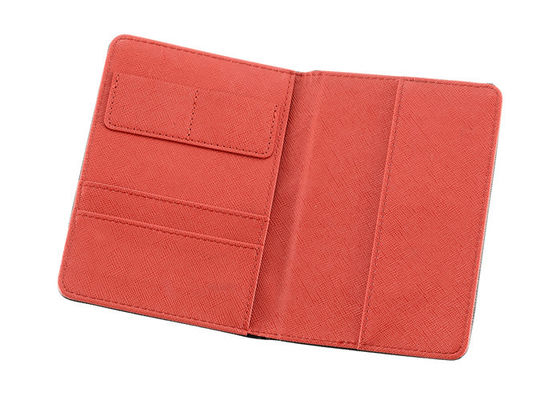 Cross Pattern Travel Passport Holder Rectangle PU Leather Passport Holder
