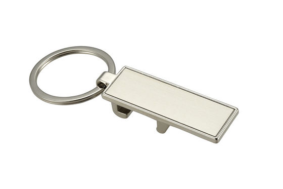 Laser Engraving Metal Bottle Opener Rectangle Multifunction Keychain