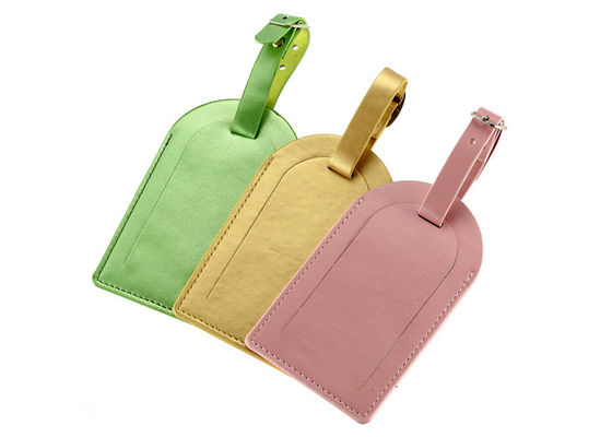 Good price Door Shape PU Travel Baggage Tag Colorful Pantone Color With Buckle Strap online