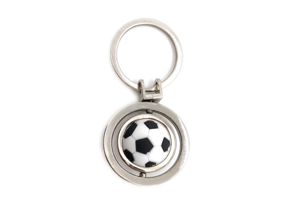 Good price 46mm Soccer Metal Keychain Holder Cute Football Keyring Souvenir Advertising Gift online