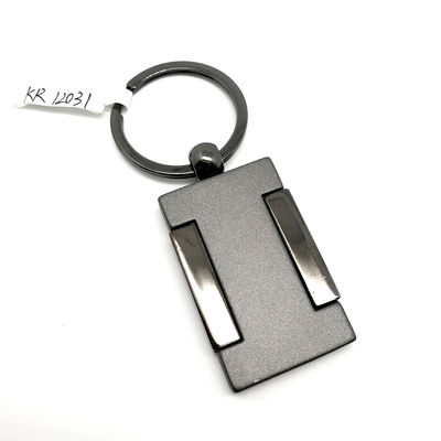 Good price MOQ 500 Black Gun color Metal Keychain Holder with Customized Logo for online