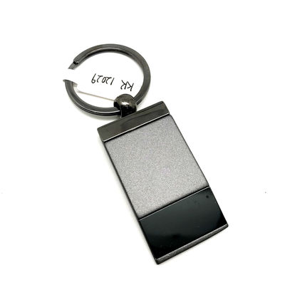 Good price Customizable Metal Keychain Holder with Black Gun Finish and MOQ of 500 online