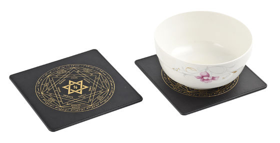 Good price Multicolor Heat Resistant Coasters Set With Assorted Designs - 6-Pack online