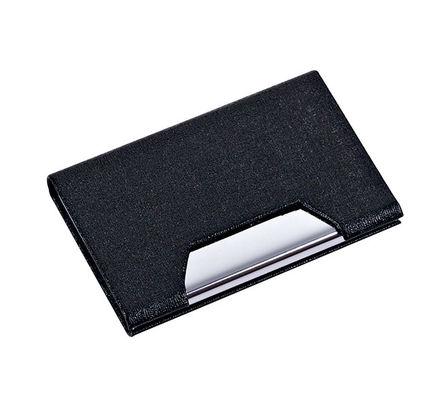 Good price Metal PU Business Card Holder Snap Closure Fits 50 Business Cards For Men / Women online