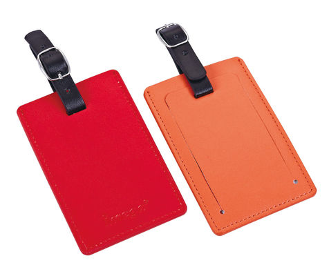 Good price Custom PU Aluminum Luggage Tag for Travelers Personalized Contact Info Rectangle Shape online