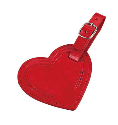 Good price Rectangle PU Luggage Tag with Secure Buckle Strap for Easy Bag Identification online