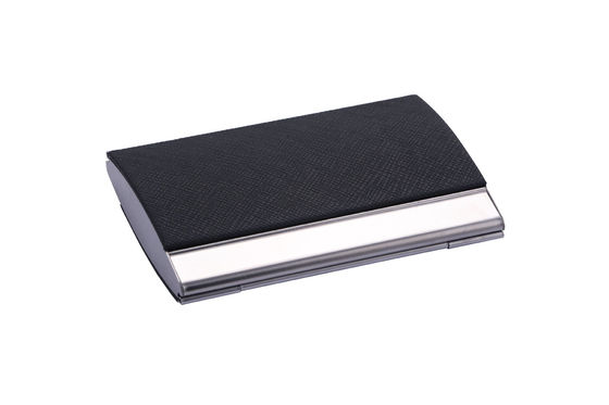 Good price 50 Business Card Capacity Snap Closure Name Card Holder Metal / PU For Men And Women online