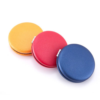 Good price Foldable PU Pocket Mirror With Customized Logo online