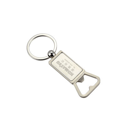 Good price Shinny Nickel Zinc Alloy Keychain Bottle Opener For Worldwide Sales online