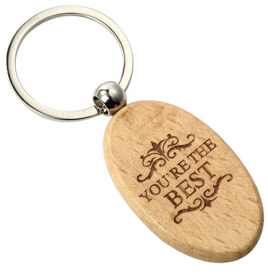 Good price Custom Engraved Wooden Keychain 2-10mm Thickness For Business Events online