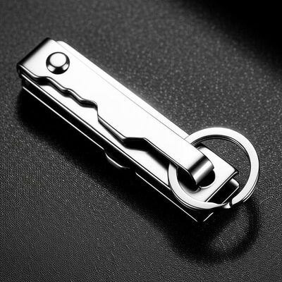 quality Durable Steel Keychain Organizer OEM ODM Heavy Duty Key Holder for Secure Organized Key Storage and Easy Access in Daily factory