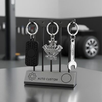 quality Keychain Holder Custom Car Keychains Customized Logo for Auto Repair Shops Vehicle Customization and Marketing Campaigns factory