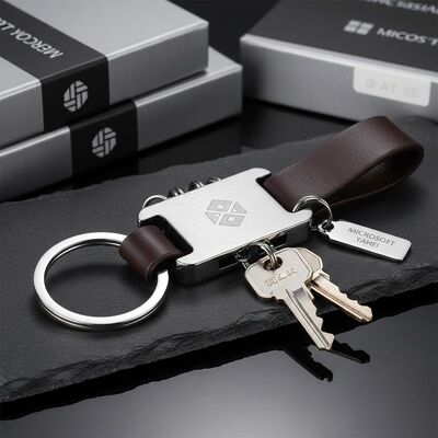 quality Customized Logo Durable Zinc Alloy Metal Keychain Holder Key Organizer Perfect for Corporate Branding Gifts and Everyday factory