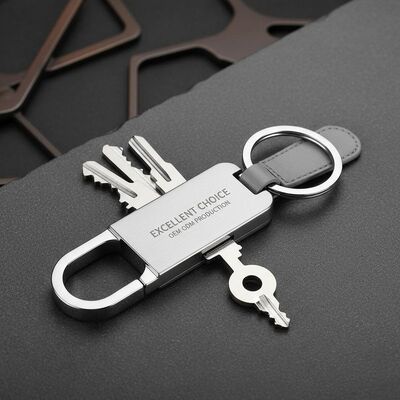 quality Durable Metal Keychain Holder Zinc Alloy OEM ODM Excellent Choice for Corporate Gifts and Custom Keychain Production factory