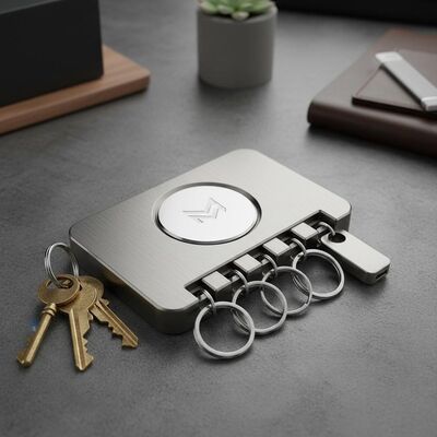quality Durable Metal Keychain Holder Customized Logo Perfect for Corporate Gifts and Items Providing Practical Key Organization factory