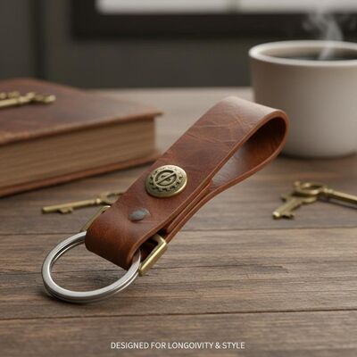 quality Classic Keychain Leather Key Chains Leather Keychain Holder Designed for Longevity Style and Practicality in Daily Carry factory
