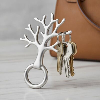 quality Key Organization And Carrying Metal Keychain Holder Tree Shape Perfect For Organizing Keys And Attaching To Purse Or Bag Convenient factory