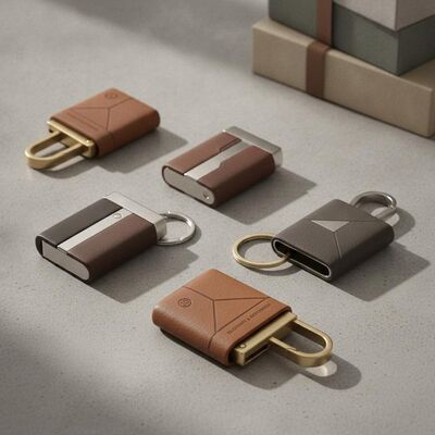 quality 20 Grams Durable Leather Key Fobs Offering Elegant Design and Long Lasting Suitable for Corporate Gifts factory